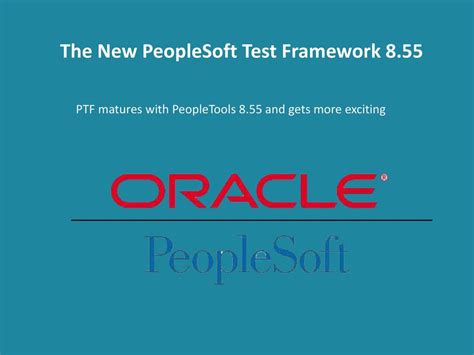 peoplesoft test framework